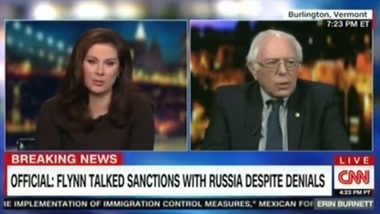 Awkward! Interview Cut Short After Bernie Sanders Calls CNN "Fake News"