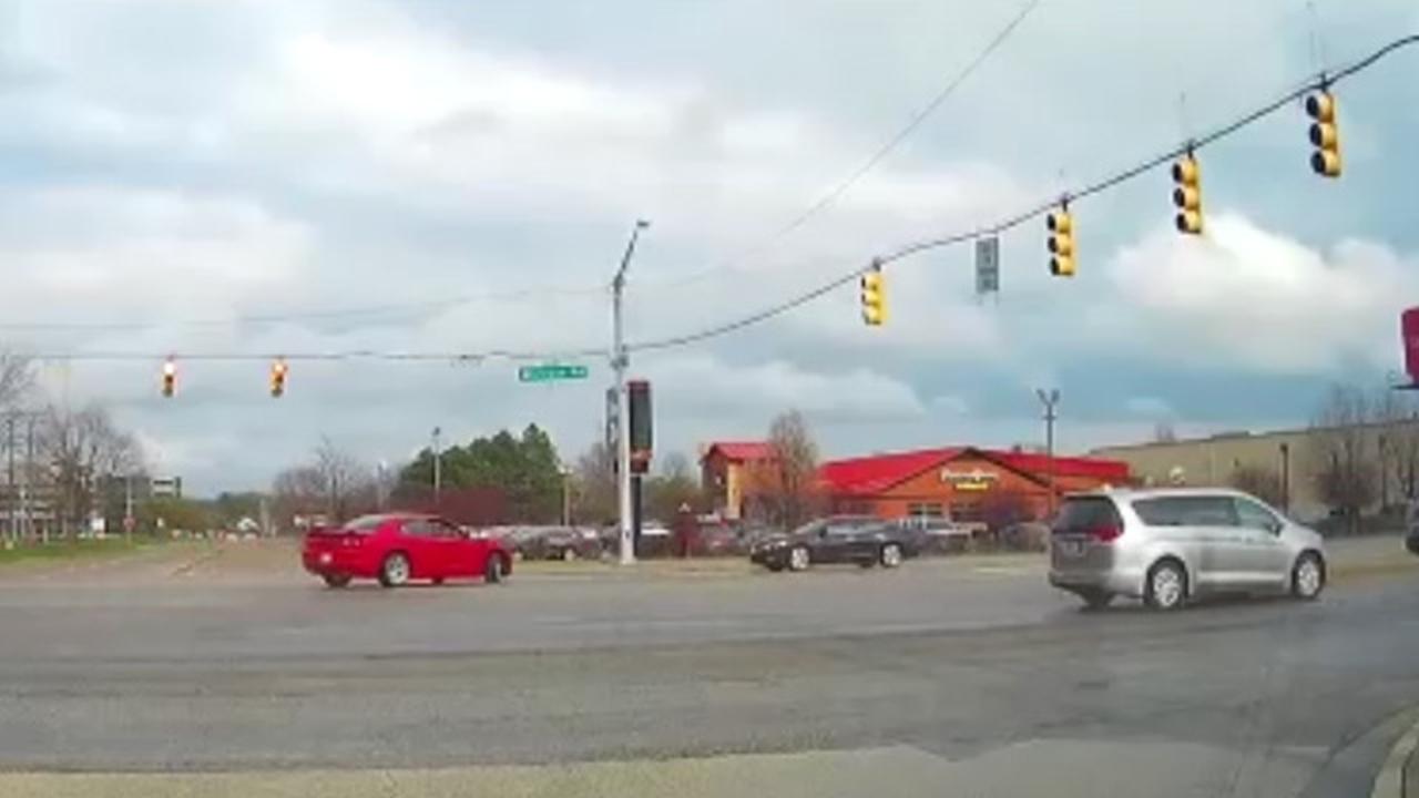 Car Causes Major Accident By Making An Insane Left Turn