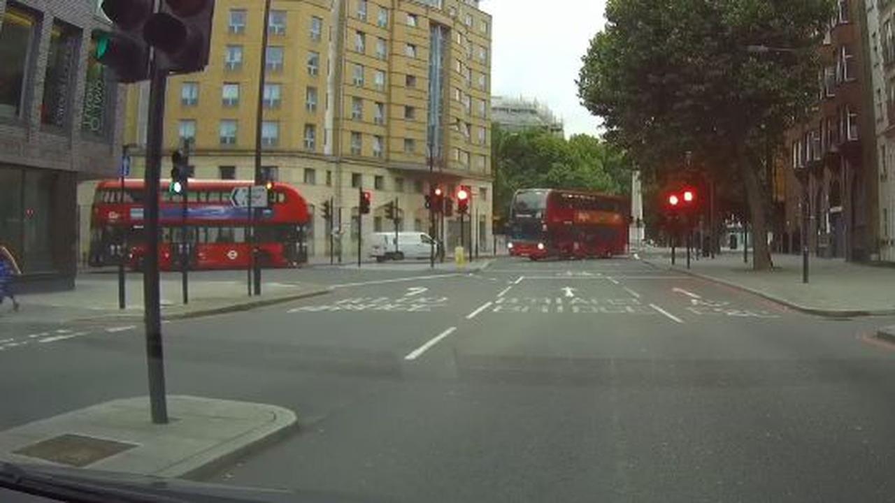 You should probably yield to a bus that big
