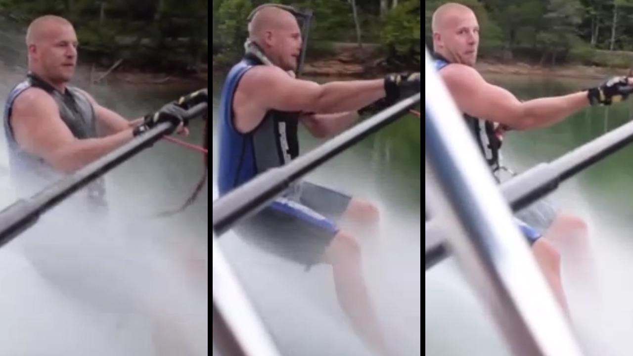 Bro Enjoying Water Sports Almost Ends Up Hanging Himself