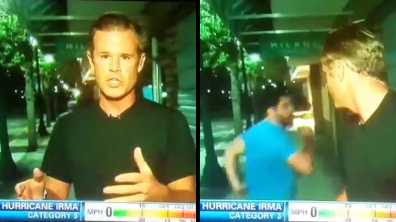 Fhritp! Cnn Reporter Gets Videobombed While Reporting On Hurricane_...