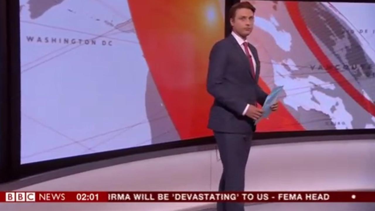 Things Get Awkward When The Bbc Tries To Report On Hurricane Irma