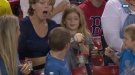 Kid Gives A Foul Ball To Girl Behind Him, Is Smooth As Hell