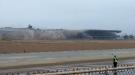 The Hollywood Park Grandstand Gets Destroyed