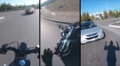 Biker Gets Hit From Behind ... By His Own Mother!