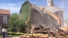 Church Demolition Goes A Little Wonky As The House Next Door Gets Crushed