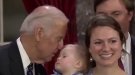 Swerve! Quick-Thinking Baby Dodges Kiss From Joe Biden