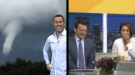 News Anchors Can't Stop Laughing As Weatherman Talks About Water Spout