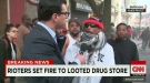 Rioters Caught On Camera Cutting Firehoses