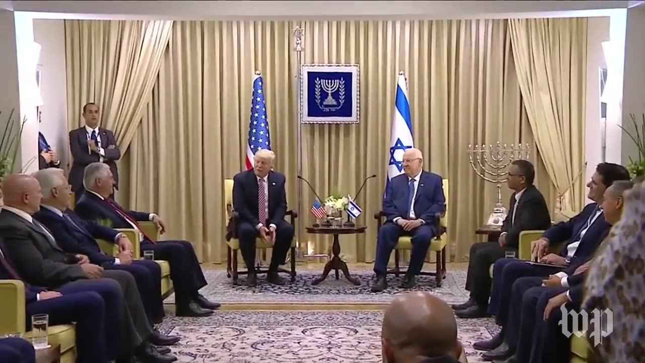 Trump and Rivlin deliver joint remarks in Israel