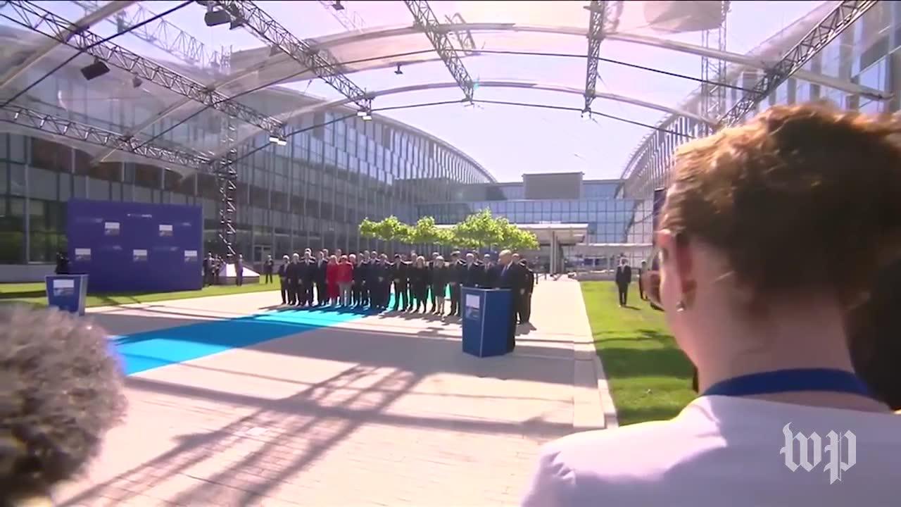 Trump's full speech at new NATO headquarters
