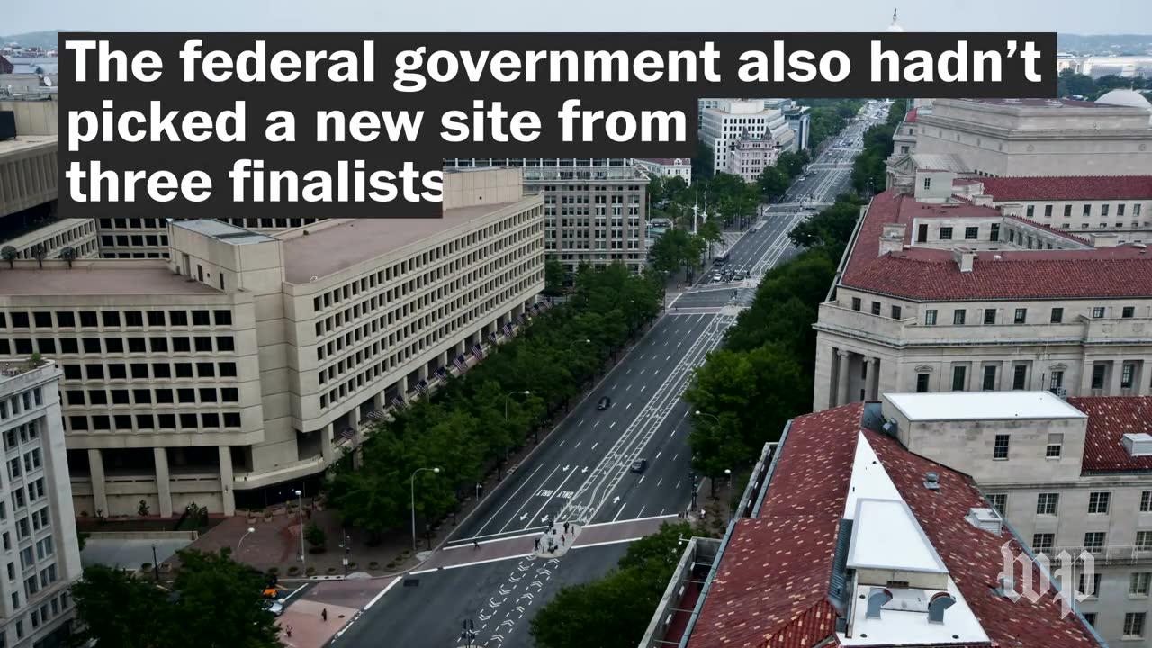 A push to move the fbi headquarters comes to an end