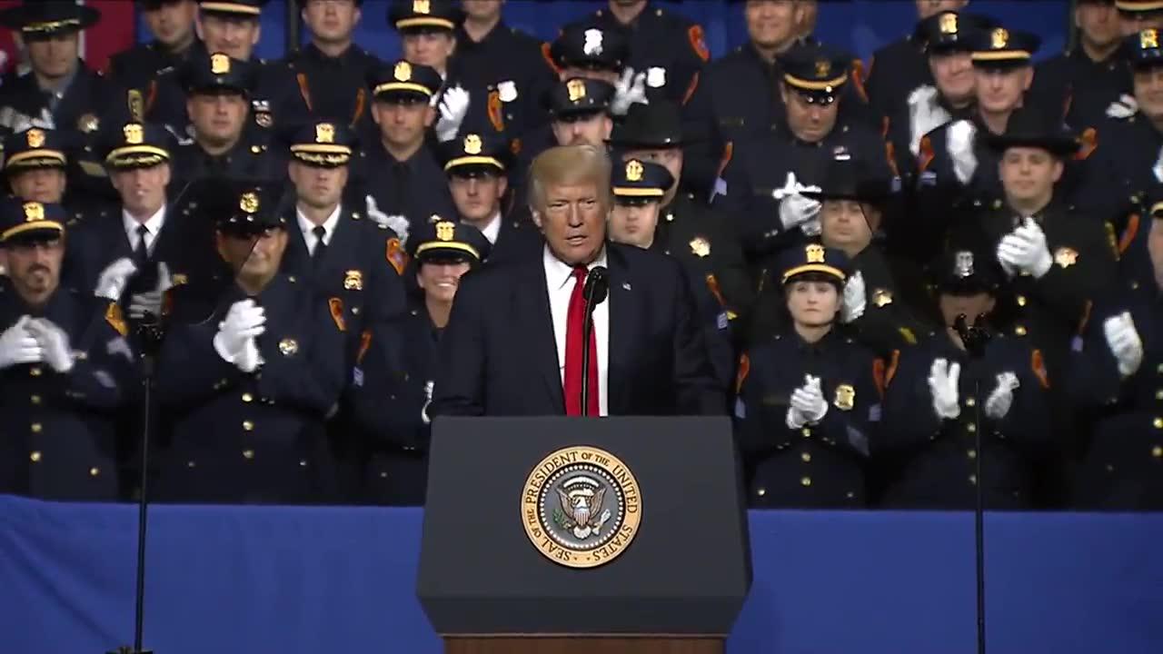 President Trump Speaks To Law Enforcement