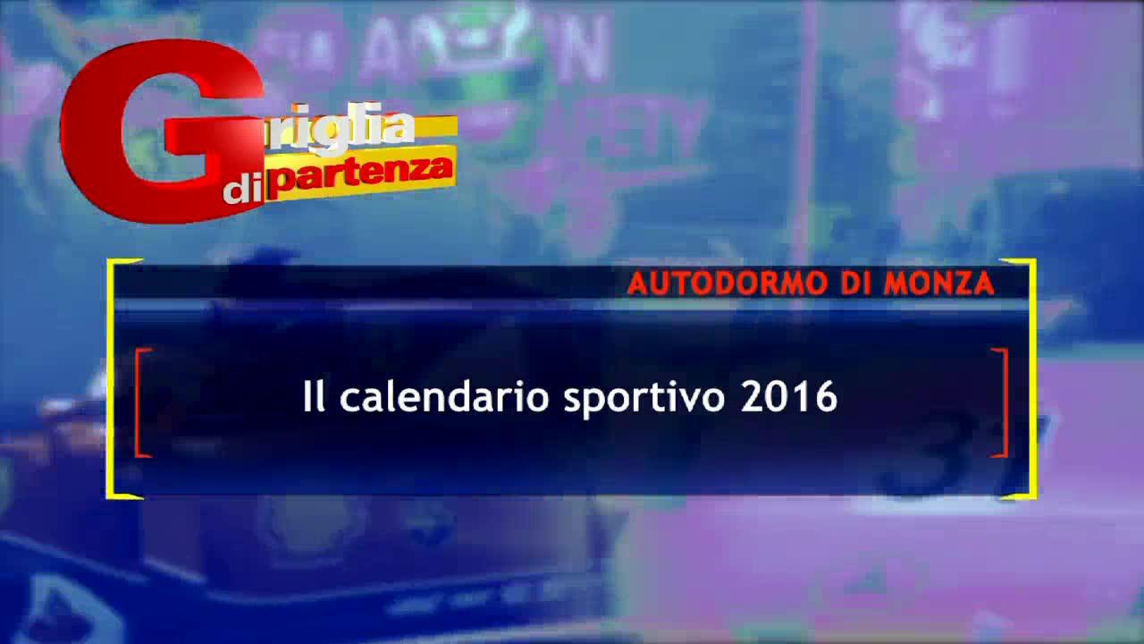 Calendario sportivo 2016