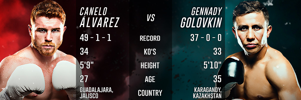 Canelo Alvarez vs. Gennady 'GGG' Golovkin Official Online PPV - Live Stream